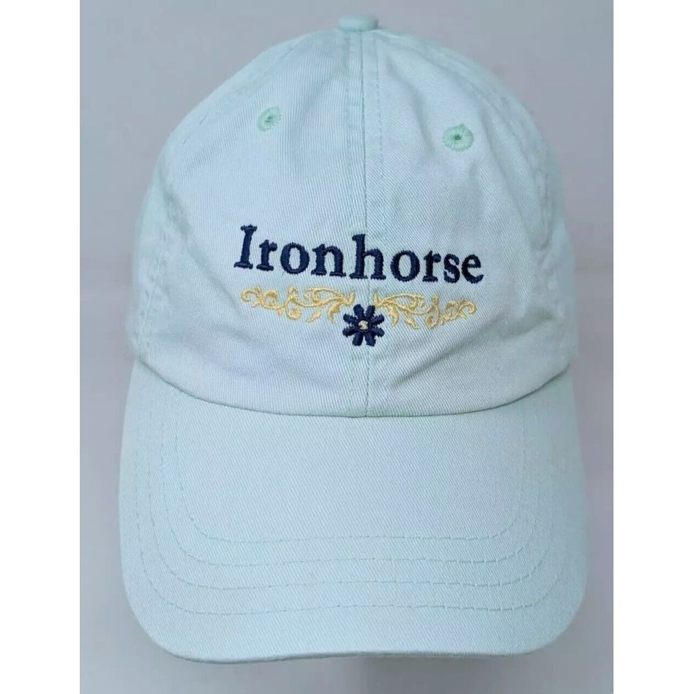 Ironhorse Golf Club Country Club Women's Hat Baseball Cap Light Blue VTG